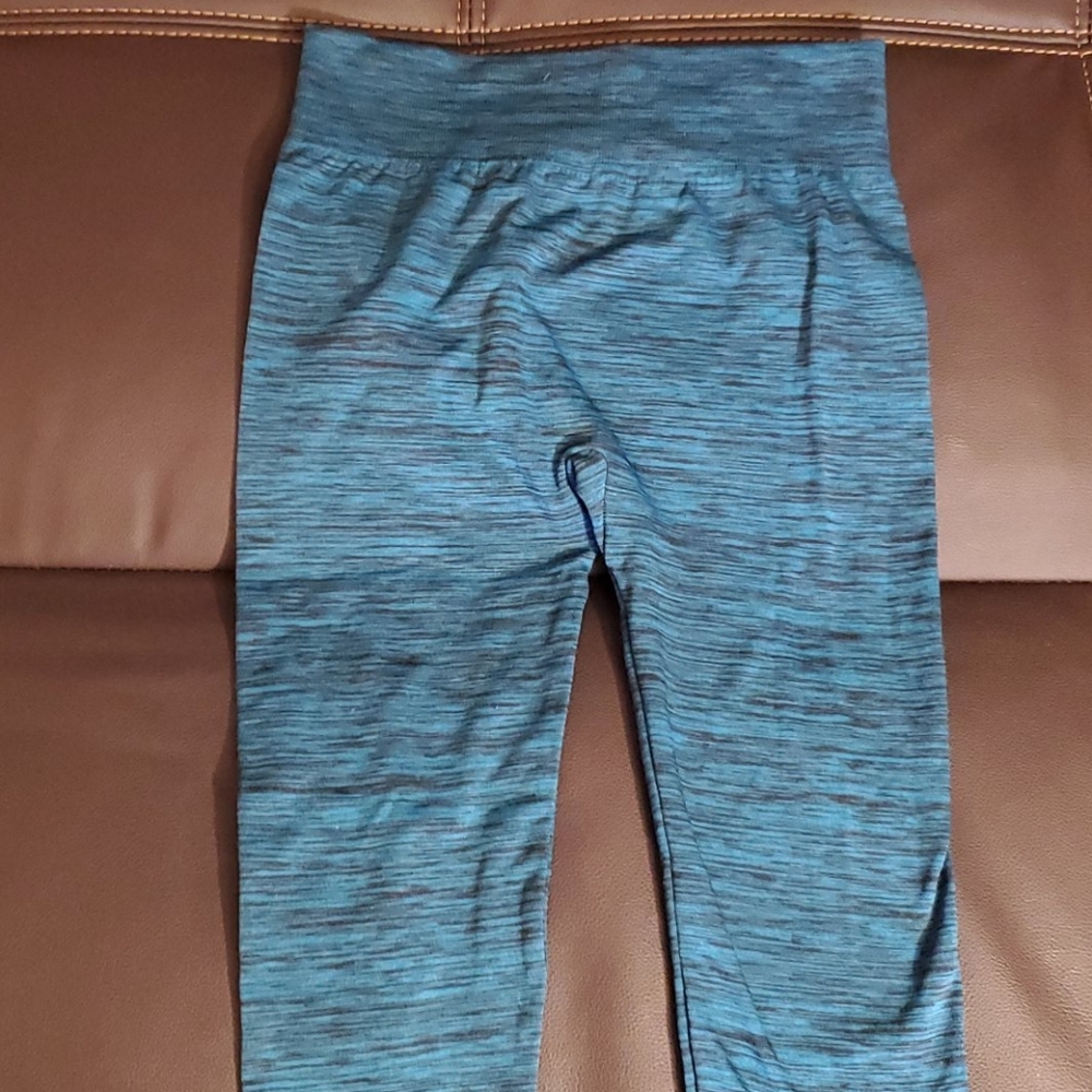 Fleece-lined Leggings Heather Blue